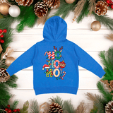Retro Ho Ho Ho Christmas HTV Toddler Full Zip Hoodies