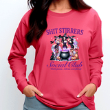 Shit Stirrers Social Club Halloween HTV Graphic Ladies Long Sleeve T-shirts