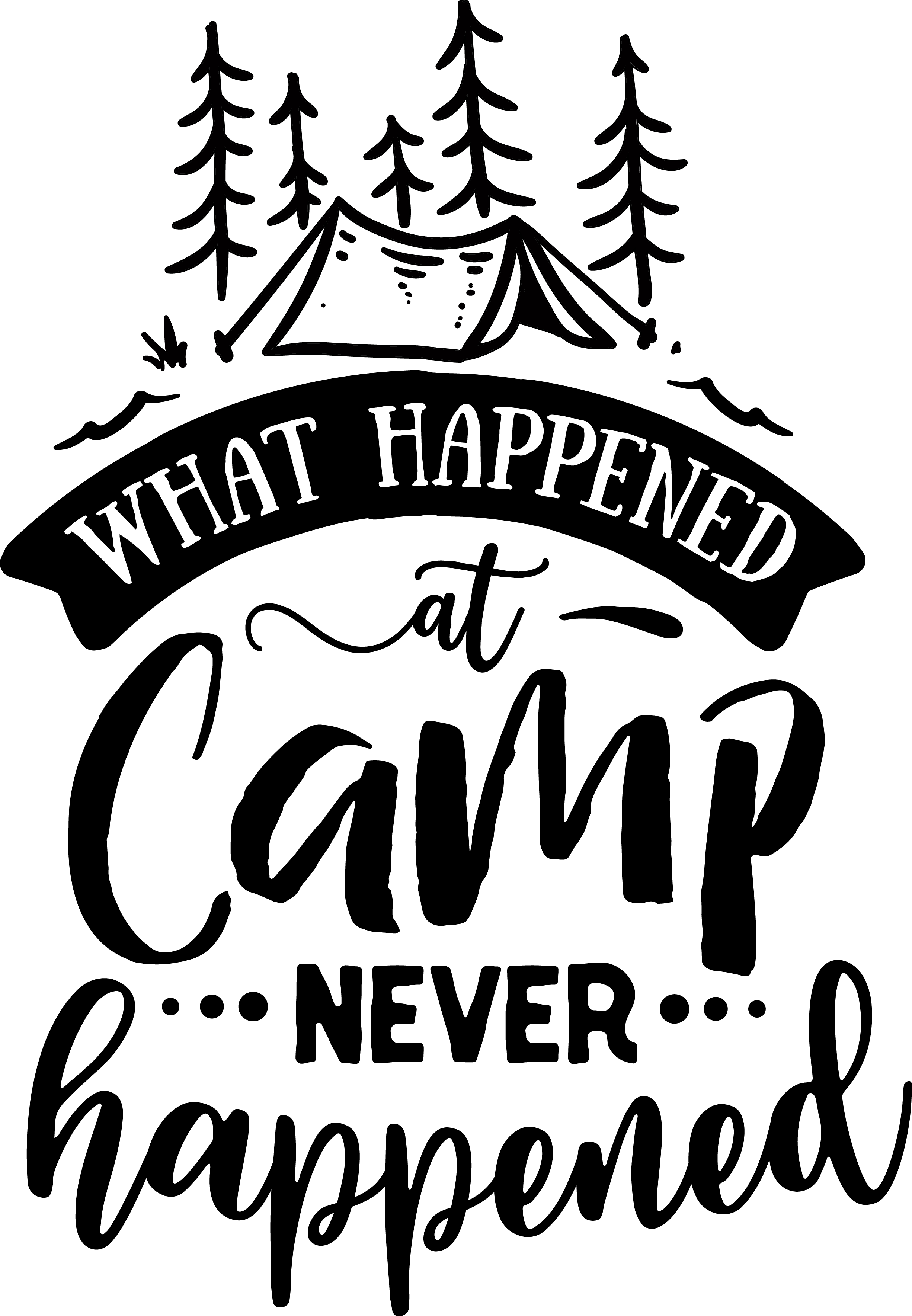 What Happened At Camp Vinyl Sticker image 0