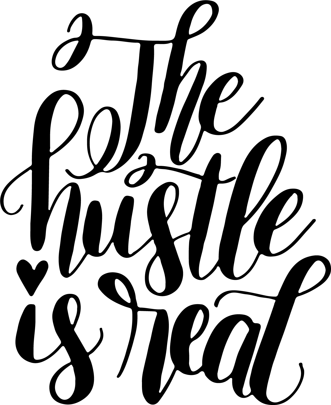 The Hustle Is Real Vinyl Sticker image 0