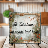 At Christmas Sublimated Square Photo Slates