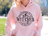 Bad Witches Club Halloween HTV Graphic Ladies Pullover Hoodies