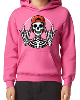 Baller Skeleton HTV Graphic Youth Pullover Hoodies
