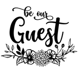 Be Our Guest Wedding Vinyl Sticker