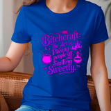 Bitchcraft  Halloween HTV Graphic Ladies T-shirts