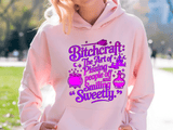 Bitchcraft Halloween HTV Graphic Ladies Pullover Hoodies