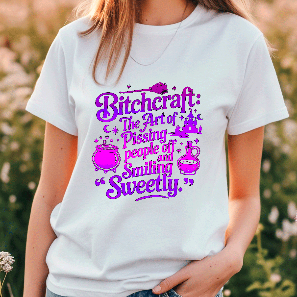 Bitchcraft Halloween Sublimated Graphic Unisex T-shirts