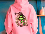 Bougie & Bombed Grinchetta HTV Graphic Ladies Full Zip Hoodies