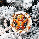 Bustin Loose Characters Christmas Set 2  Sublimated Ceramic Ornament 3" Set Of 5