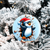 Bustin Loose Characters Christmas Set 2  Sublimated Ceramic Ornament 3" Set Of 5