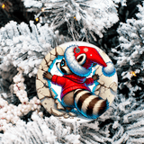 Bustin Loose Characters Christmas Set 3 Sublimated Ceramic Ornament 3" Set Of 5