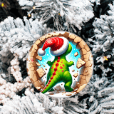 Bustin Loose Characters Christmas Set 3 Sublimated Ceramic Ornament 3" Set Of 5
