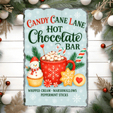 Candy Cane Lane Christmas Sublimated Rectangle Slates