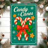 Candy Canes Christmas Sublimated Rectangle Slates
