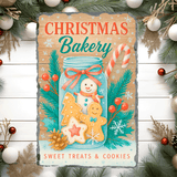 Christmas Bakery Sweet Treats & Cookies Sublimated Rectangle Slates