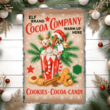 Elf Brand Cocoa Christmas Sublimated Rectangle Slates
