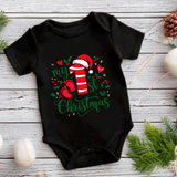 My First Christmas 3 HTV Infant Bodysuits