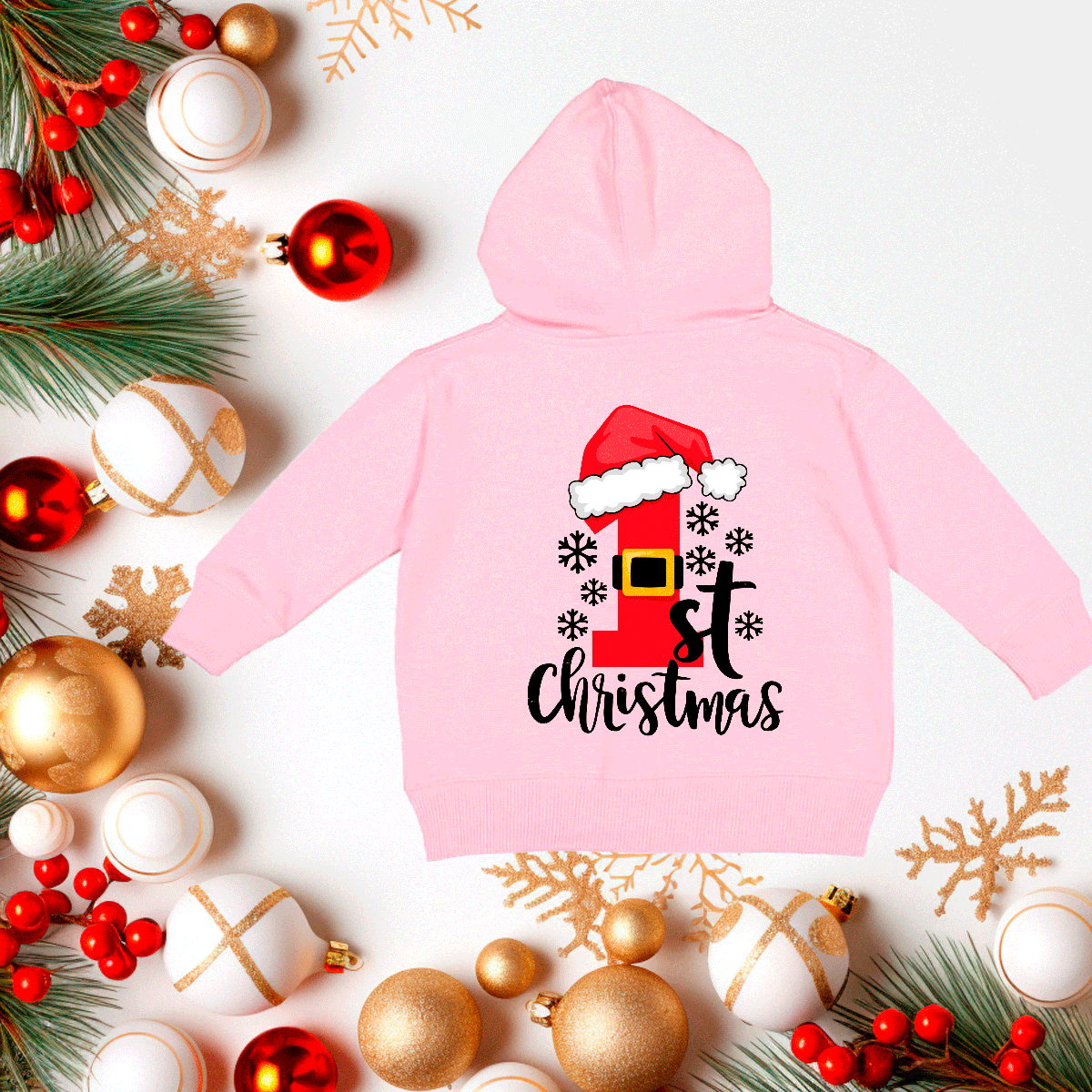 My First Christmas 1 HTV Infant Full Zip Hoodies
