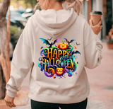 Wicked Good Halloween HTV Graphic Ladies Full Zip Hoodies