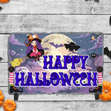 Happy Halloween Flying Witch Sublimated Rectangle Slates
