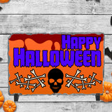 Happy Halloween Skull & Bones Sublimated Rectangle Slates