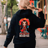 Dia De Los Muertos Catrina Halloween HTV Graphic Ladies Full Zip Hoodies