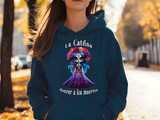 Honrar Los Muertos Catrina Halloween HTV Graphic Ladies Pullover Hoodies
