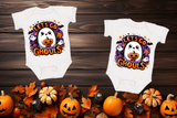 Let's Go Ghouls Halloween Sublimated Infant Bodysuits