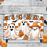 Let's Go Ghouls Halloween Sublimated Rectangle Slates