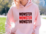 Momster Halloween HTV Graphic Ladies Pullover Hoodies