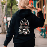 Never Trust The Living Halloween HTV Graphic Ladies Full Zip Hoodies
