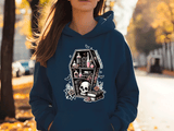 Never Trust The Living Halloween HTV Graphic Ladies Pullover Hoodies
