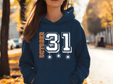 October 31 Halloween HTV Graphic Ladies Pullover Hoodies