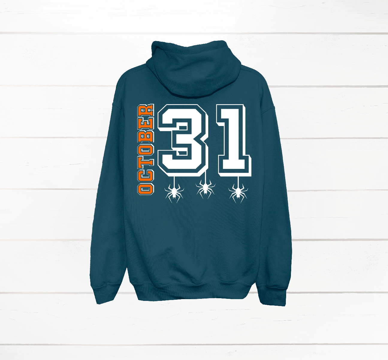 October 31 Halloween HTV Graphic Unisex Full Zip Hoodies