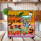People Give Me Creeps Sublimated Square Photo Slates
