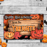 Personalized Pumpkin Halloween Sign Sublimated Rectangle Slates
