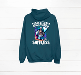 Scared Shitless Halloween HTV Graphic Unisex Full Zip Hoodies