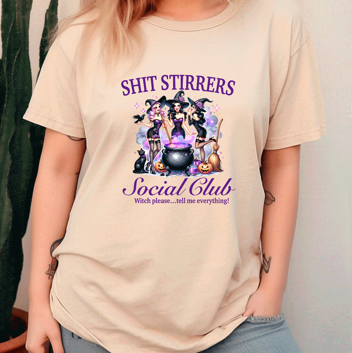Shit Stirrers Social Club Halloween HTV Graphic Unisex T-shirts