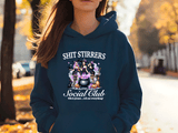 Shit Stirrers Social Club Halloween HTV Graphic Ladies Pullover Hoodies