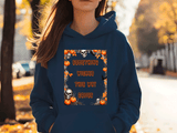 Something Wicked Halloween HTV Graphic Ladies Pullover Hoodies