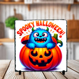 Spooky Halloween Monster Sublimated Photo Slates