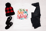 Season To Sparkle Christmas Sublimated Graphic Unisex T-shirts