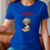 Voodoo Dolls Have Feelings Too Halloween HTV Graphic Ladies T-shirts
