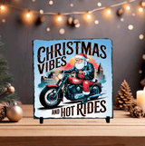 Christmas Vibes Sublimated Square Photo Slate