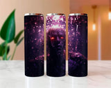 Zombie Under Water Halloween Sublimated Skinny Tumblers