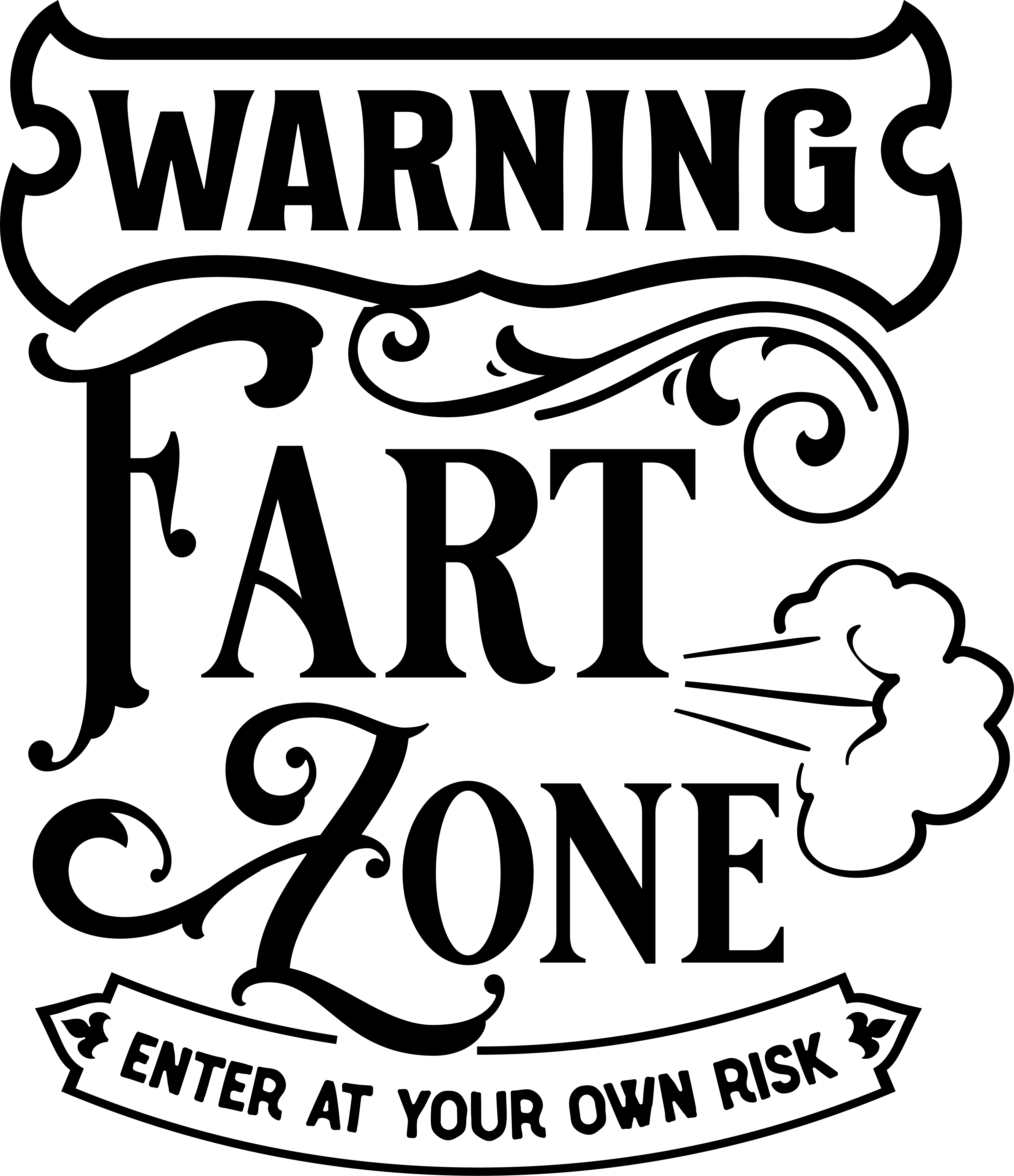 Fart Zone Vinyl Sticker image 0