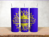 Kind Vibes Only Sunflower Vinyl Sticker image 2